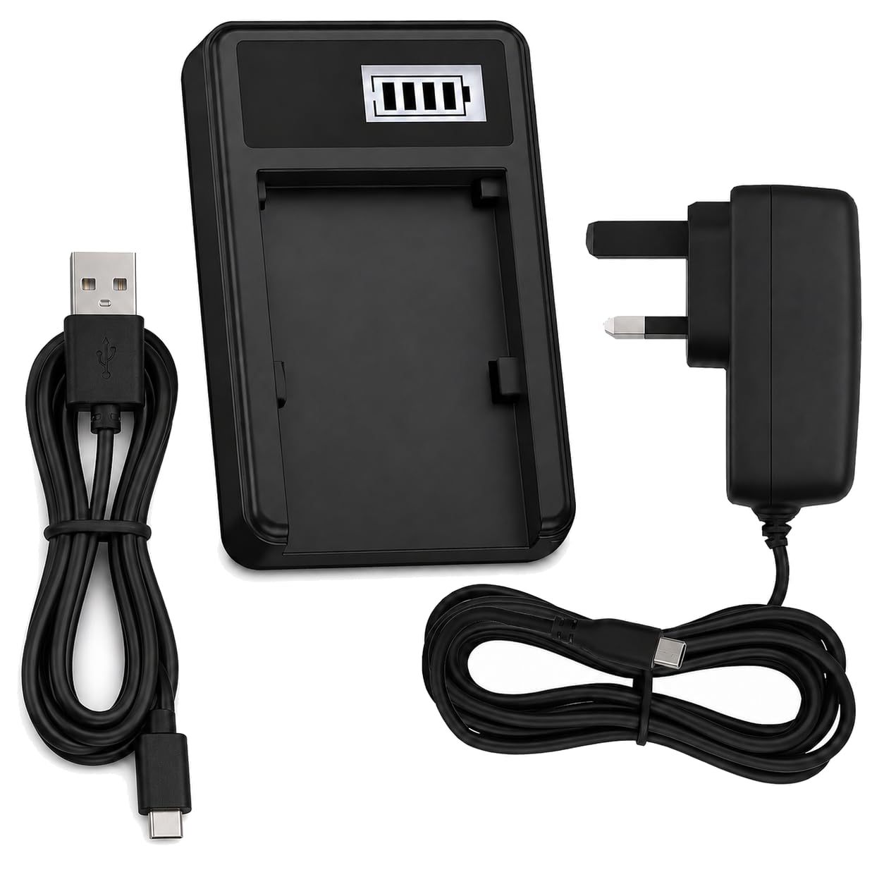 Mains Battery Charger for Panasonic Lumix DMC-FT1, DMC-FT2, DMC