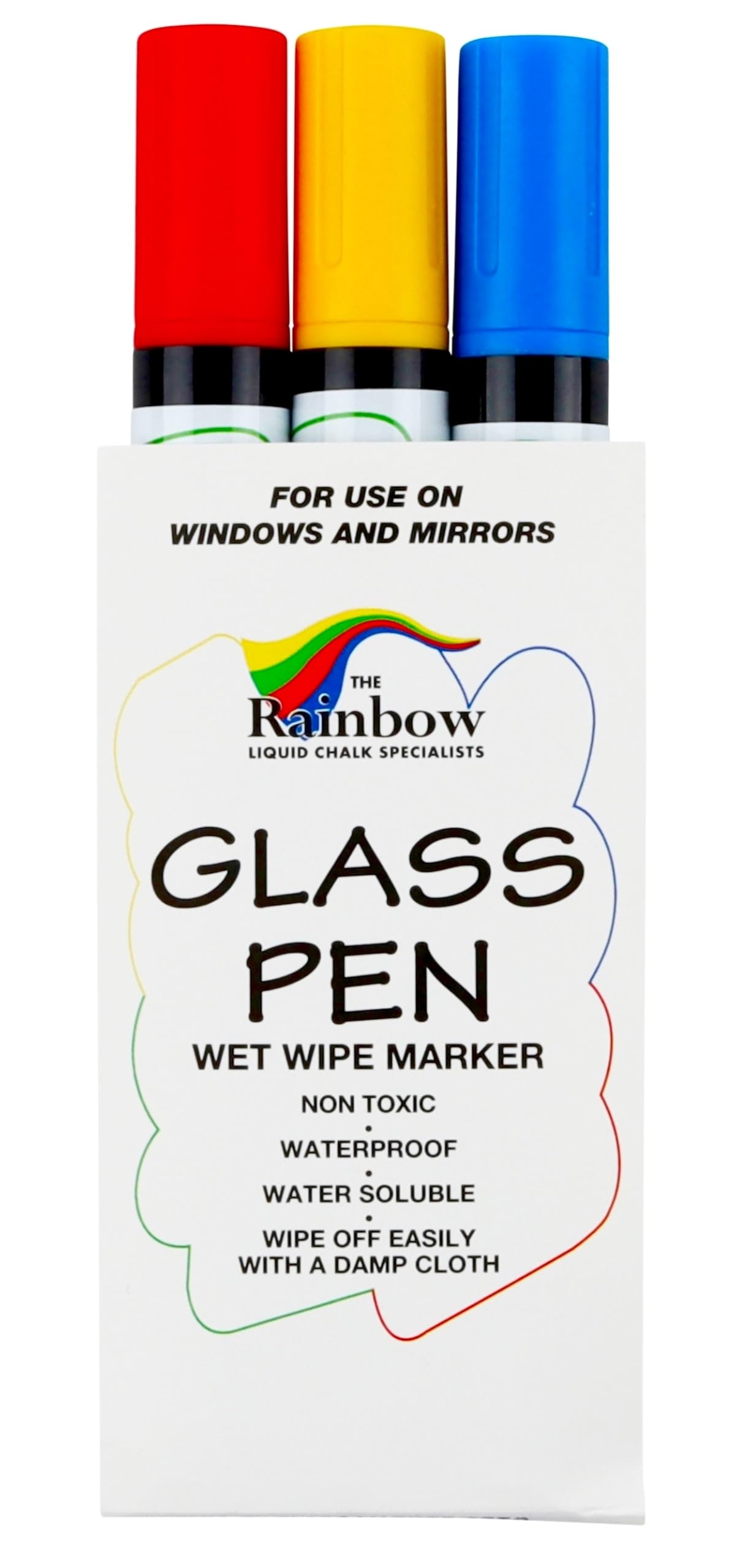 Glass Pen Window Marker: Liquid Chalk Pens for Glass, Whiteboard Markers  with Washable Paint Graduation, Car Windows, Mirror Pen, Storefront