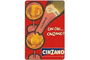 Cin Cin Cinzano Asti Spumante Italian Sparkling Wine Vintage Poster