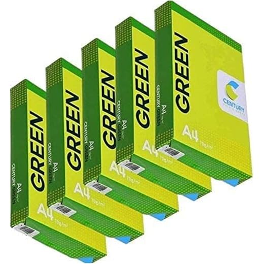 Century PACKWELL A4 Blank Paper 70 GSM Pack of 5 Reams