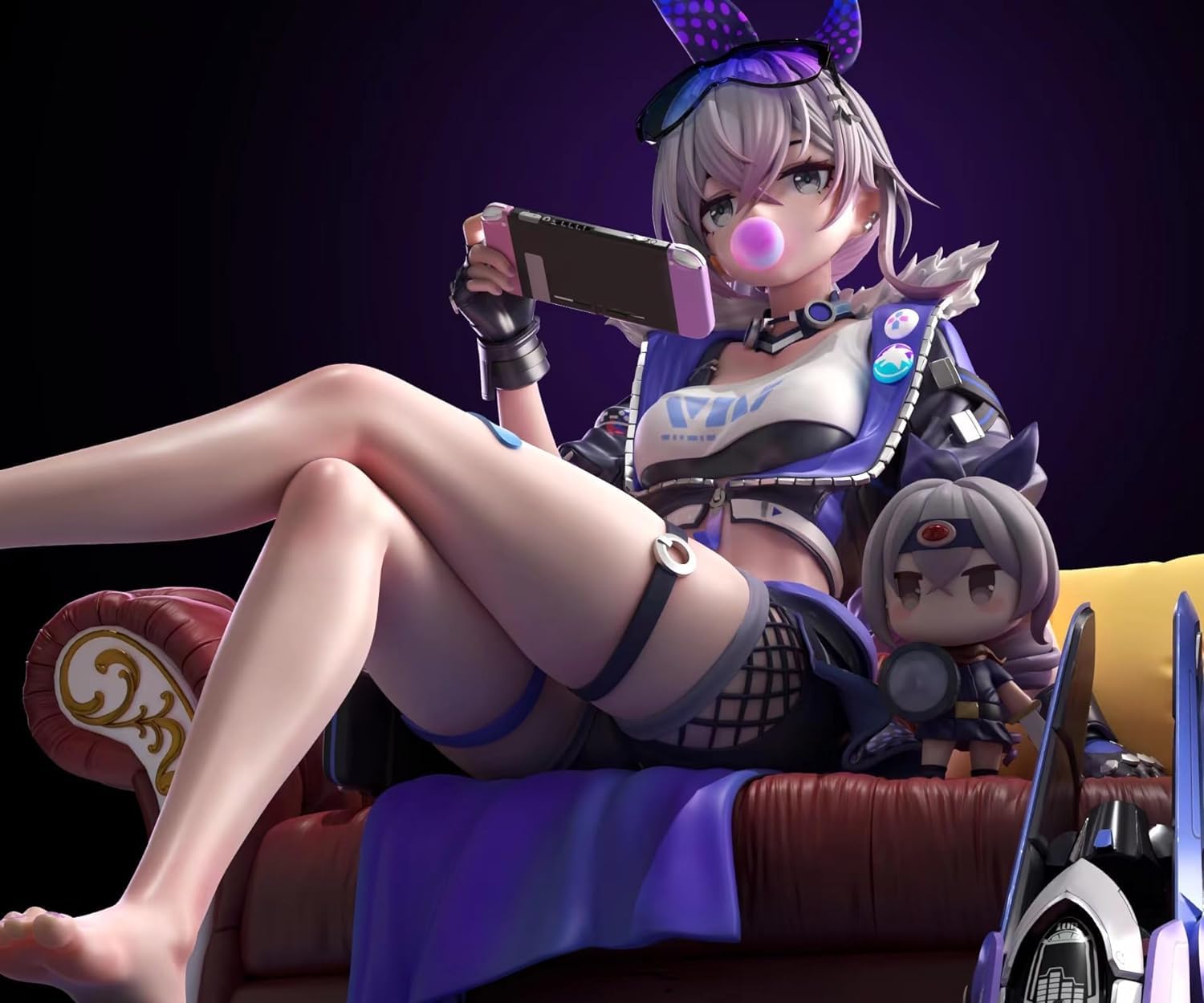 Amazon.co.jp: 銀狼 ぎんろう フィギュア 1/6スケール 塗装済み完成品