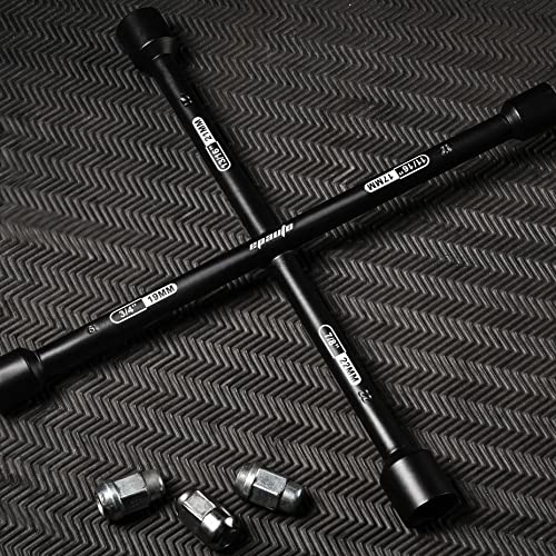 EPAuto 14" Heavy Duty Universal Lug Wrench, 4-Way Cross Wrench, Black - Image 6