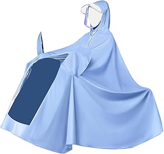 Sponsored You’re seeing this ad based on the product’s relevance to your search query.Learn more about this advertisement Culnflun Raincoat, PVC Material, Electric Cycle Rain Poncho, Long Full Body Reusable Rainfish, Cycling Raincoat for Electric Scooters