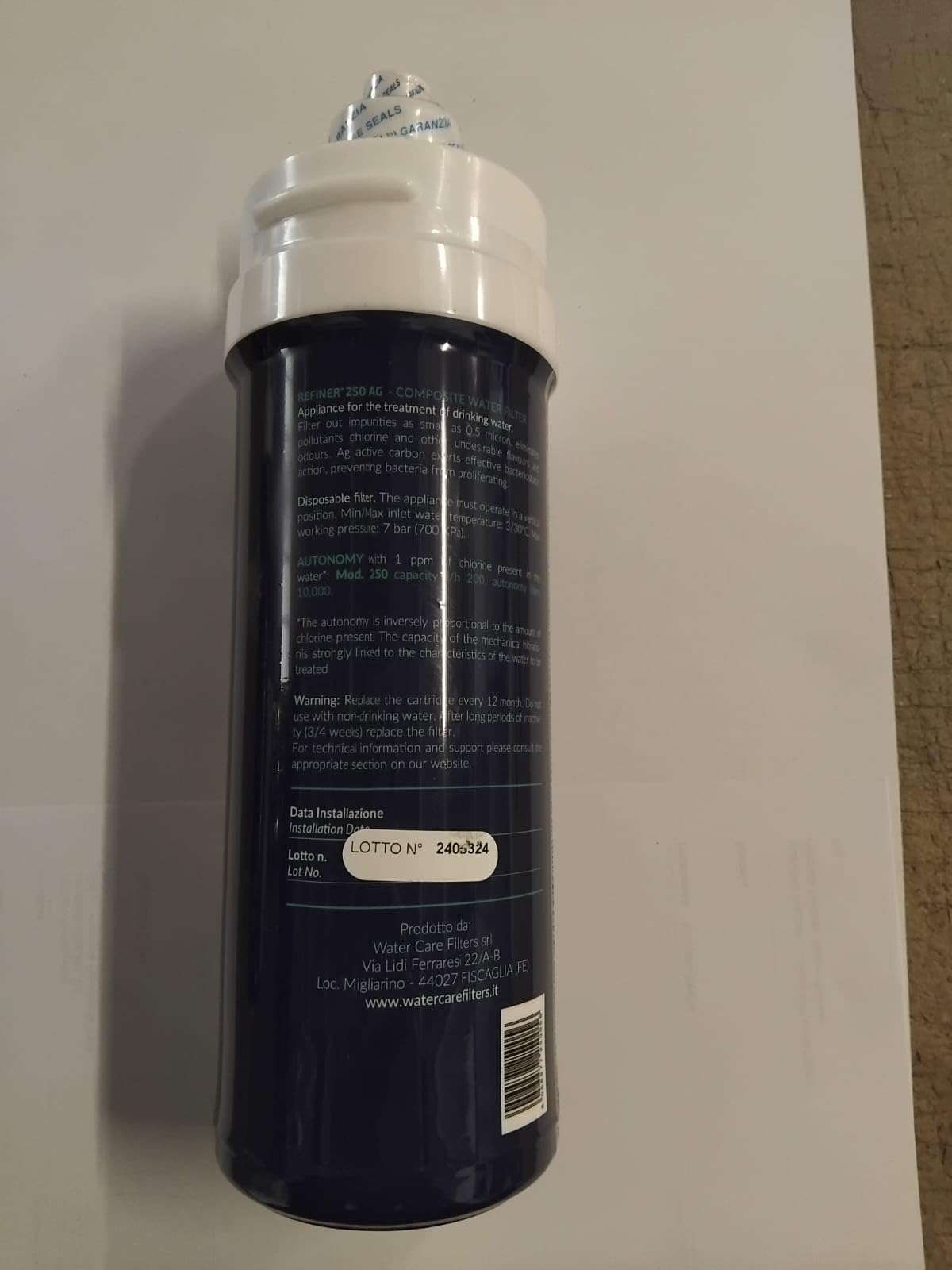 WCF Filtro Refiner Ag Rapid System 250