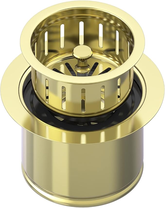 BOTEMY Extended Garbage Disposal Flange Basket Strainer Stopper, Deep