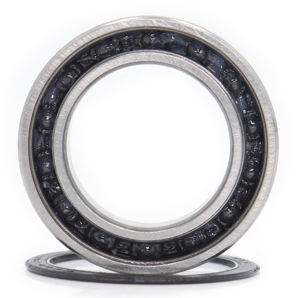 DUKUTS 1pc 6804RS Hybrid Ceramic Bearing 20 * 32 * 7 mm ABEC-1 1PC Bicycle Bottom Brackets Spares 6804 RS 2RS Si3N4 Ball Bearings 6804-2RS