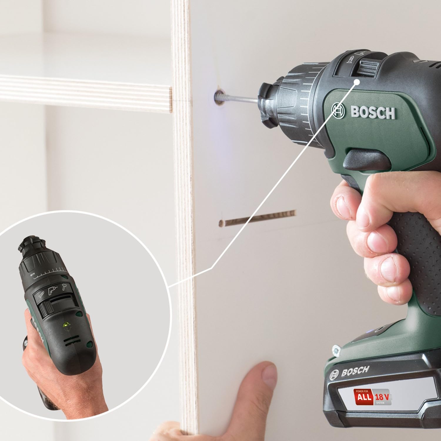 Bosch - Taladro combinado AdvancedImpact 18 (sin batería, sistema de 18 V, en caja)