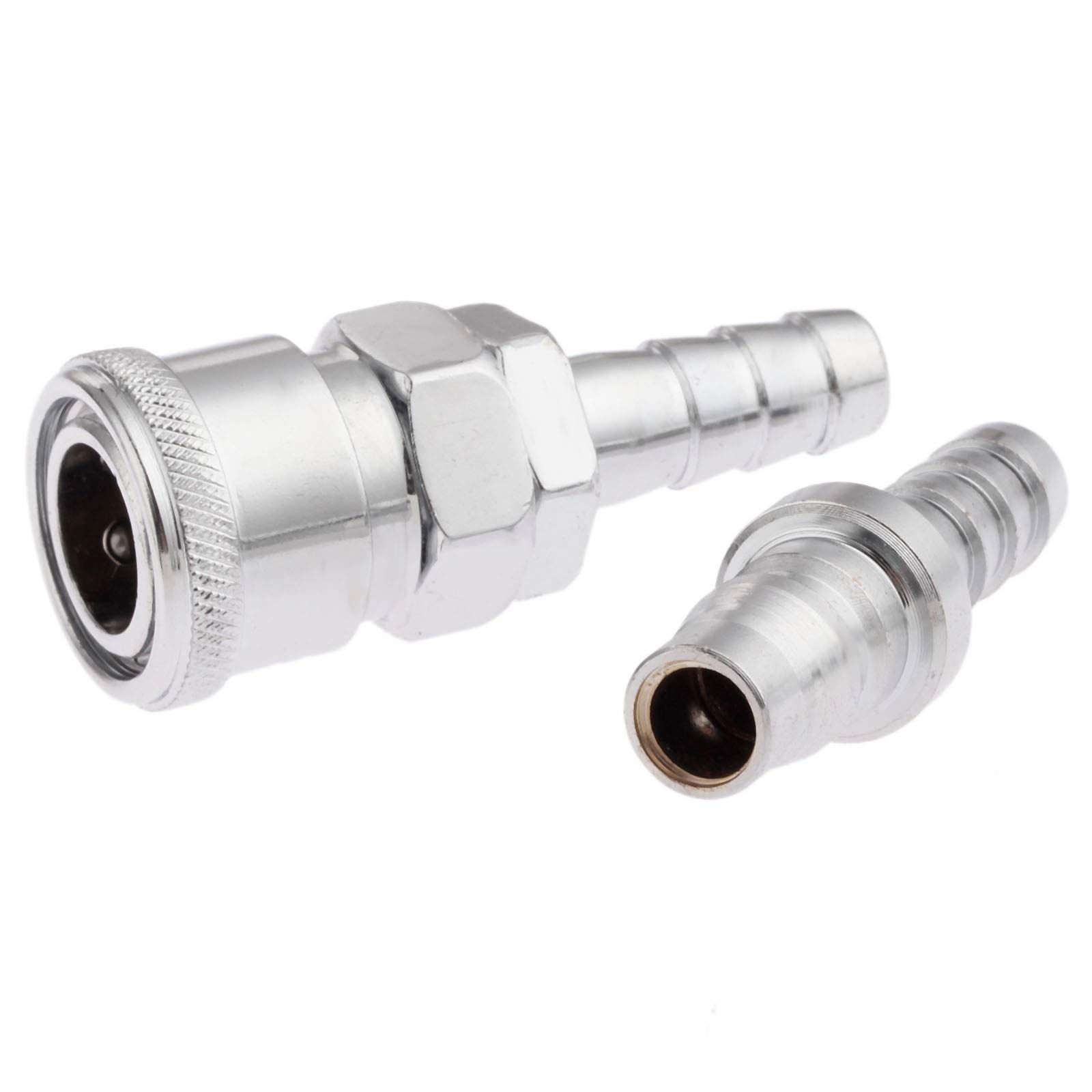 Conexión de Manguera, jardín rápida 2 Piezas Accesorios neumáticos Hierro Conector compresor línea Aire Euro Acoplador Hembra liberación 1/4"
