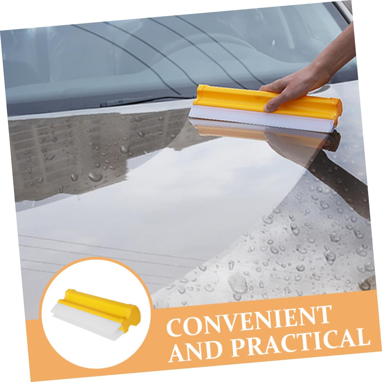 Zerodeko Car Windshield Wiper Blade Water Repellent Squeegee Window Cleaning Tool