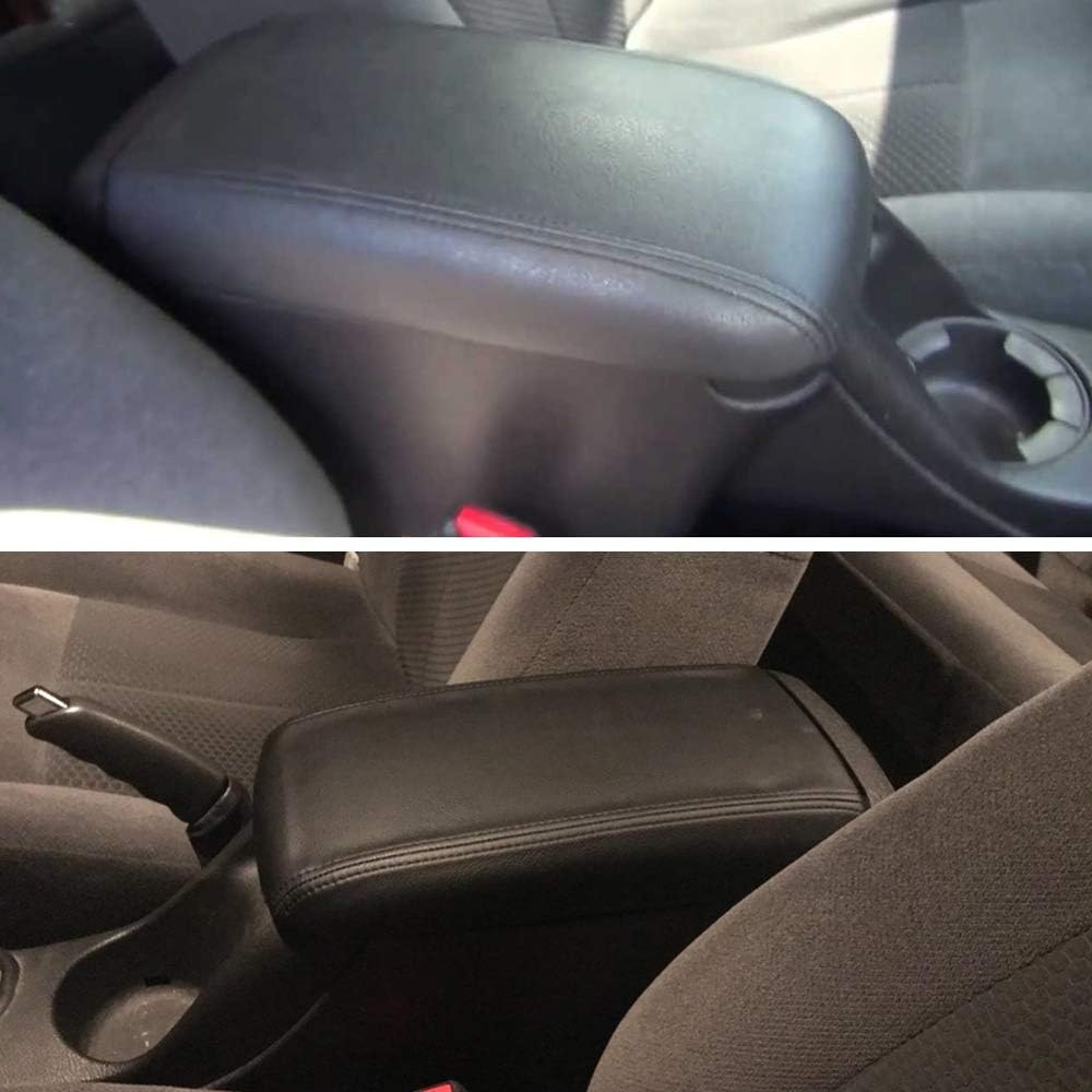 G-PLUS Center Console Lid Repair Armrest Kit, Compatible with Chevy Trailblazer GMC Envoy Isuzu Ascender Buick Rainier Oldsmobile Bravada 2002 2003 2004 2005 2006 2007 2008 2009 25998844 (Black)