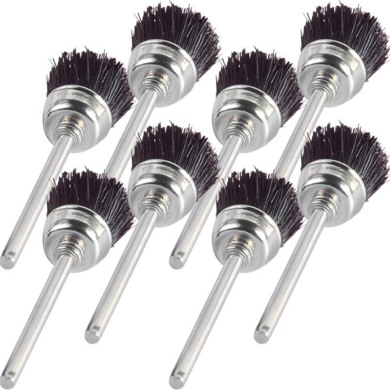 Nail Drill Bit Cleaning Brush Set 8 Pack Mini Manicure Accessories for Electric Nail Drill Machine Salon Use
