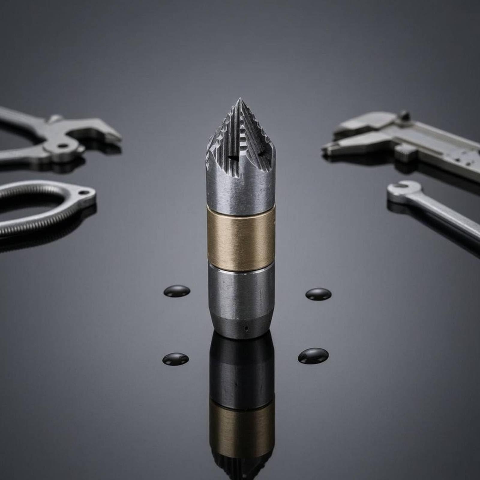 Ugello Mini Rotante Punta Dentata Ugello di Pulizia Rotante Finitura Metallizzata