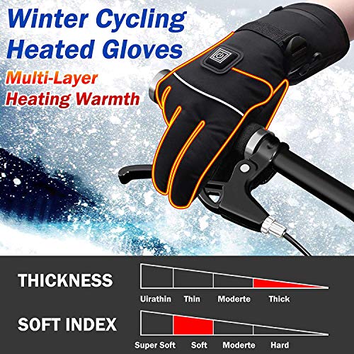 Svpro heated gloves, rechargeable battery operated heated gloves, men's, women's electric thermal gloves, winter warm heated hand warmer. - Image 6