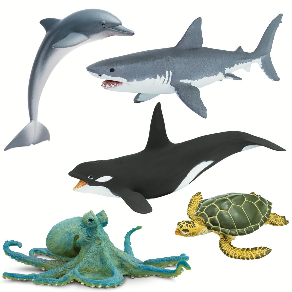 Amazon.com: Safari Ltd. Sea Life Bundle - Toy Figurines of Great