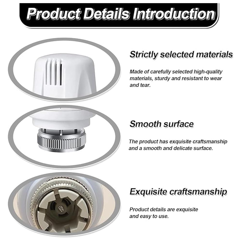 yufana Thermostatic Head Connection, Thermostatic Head Type, Temperature Control Valves, Thermostat Radiator Head - Image 3