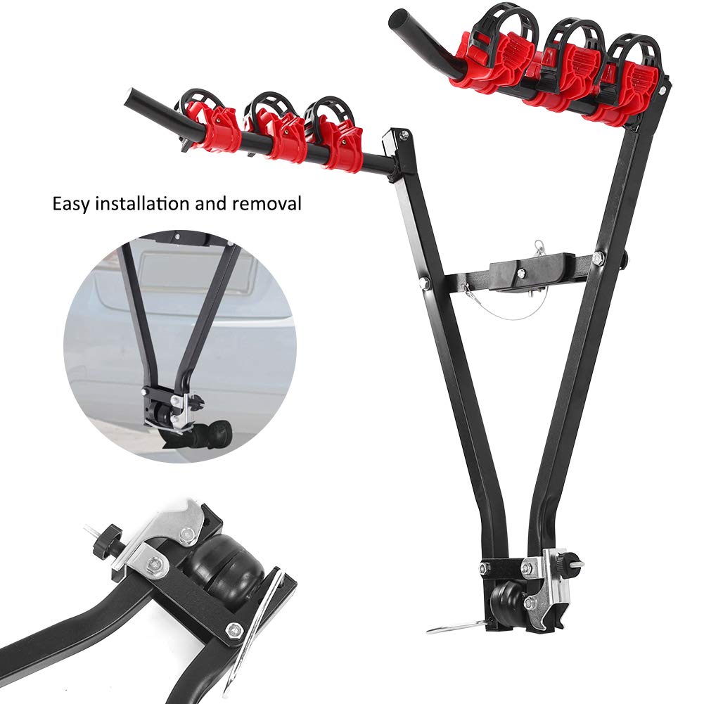 Ausla Auto-Fahrrad-Anhängerkupplung, Robuster Stahl-Auto-Fahrradträger für Transporter, Bequeme Installation und Entfernung