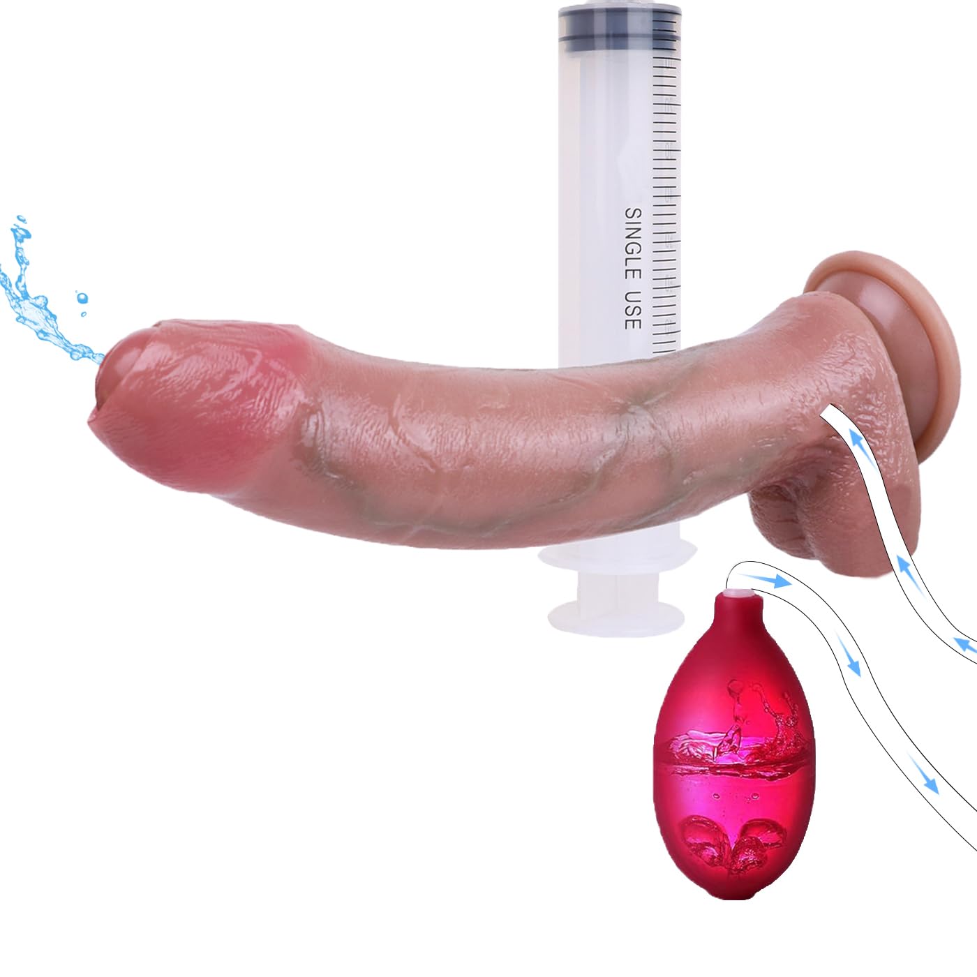 sex toy that cums Dildo That Cums Realistic Cock for Femelle Beginners main image 1