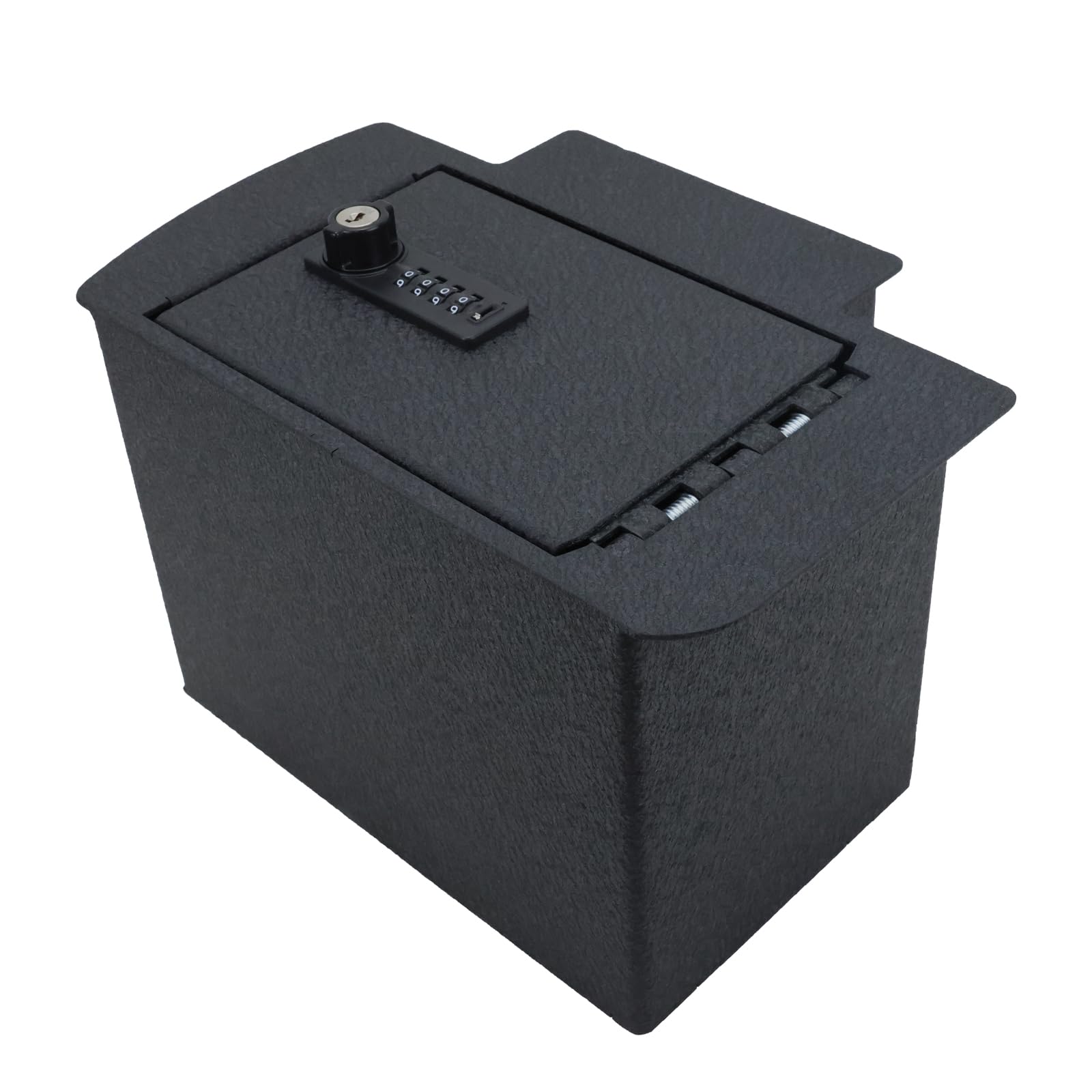 TUOJUE Center Console Safe Gun Safe Box Compatible with 2005-2015 Toyota Tacoma with Heavy Gauge Plate Steel, 4 Digit Combination Lock with Key.