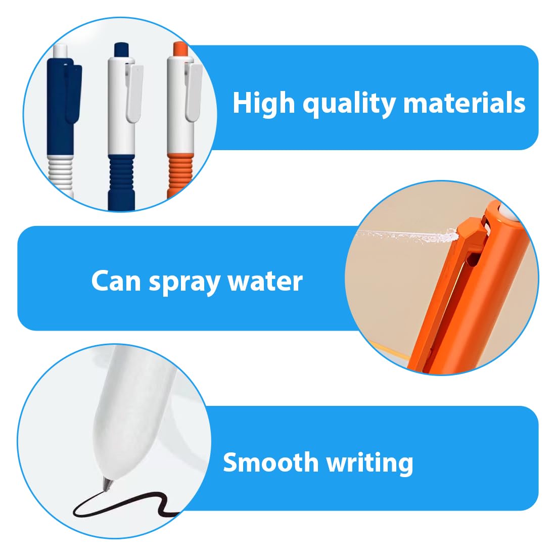 NHQZ Spruzzo Scherzo | Gioco Ad Acqua 2 in 1 | Strumento Pratico per Battaglie Divertenti | Materiale Scolastico Creativo