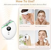 Set de masaj facial cu încălzire Aomig, cu dispozitiv de vibrații pentru lifting și antirid, pentru masajul gâtului și al corpului, cu piatră gua sha 6