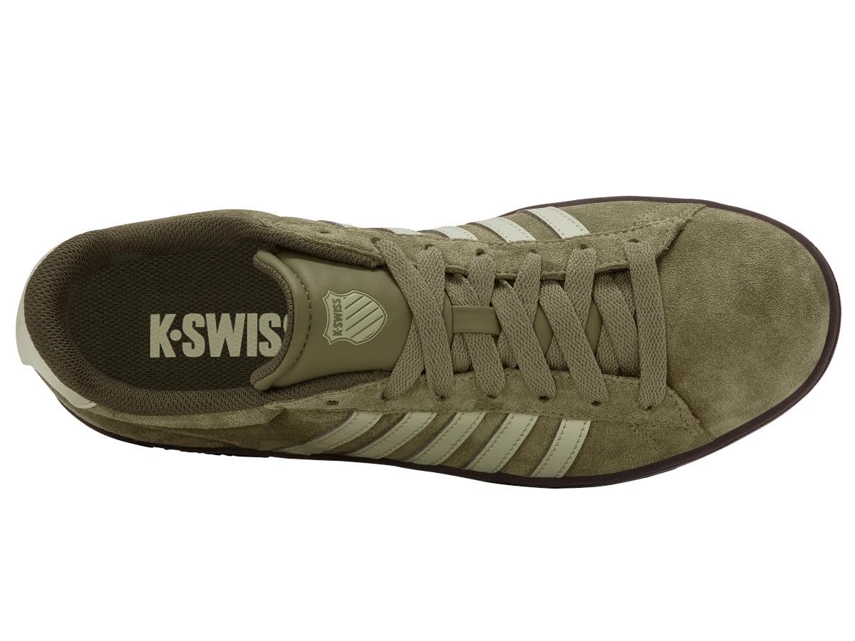 K-Swiss - K-Swiss Herrenschuhe Sneakers 09492-367-M COURT TIEBRK II SDE Grün - 09492-367-M - 41,5
