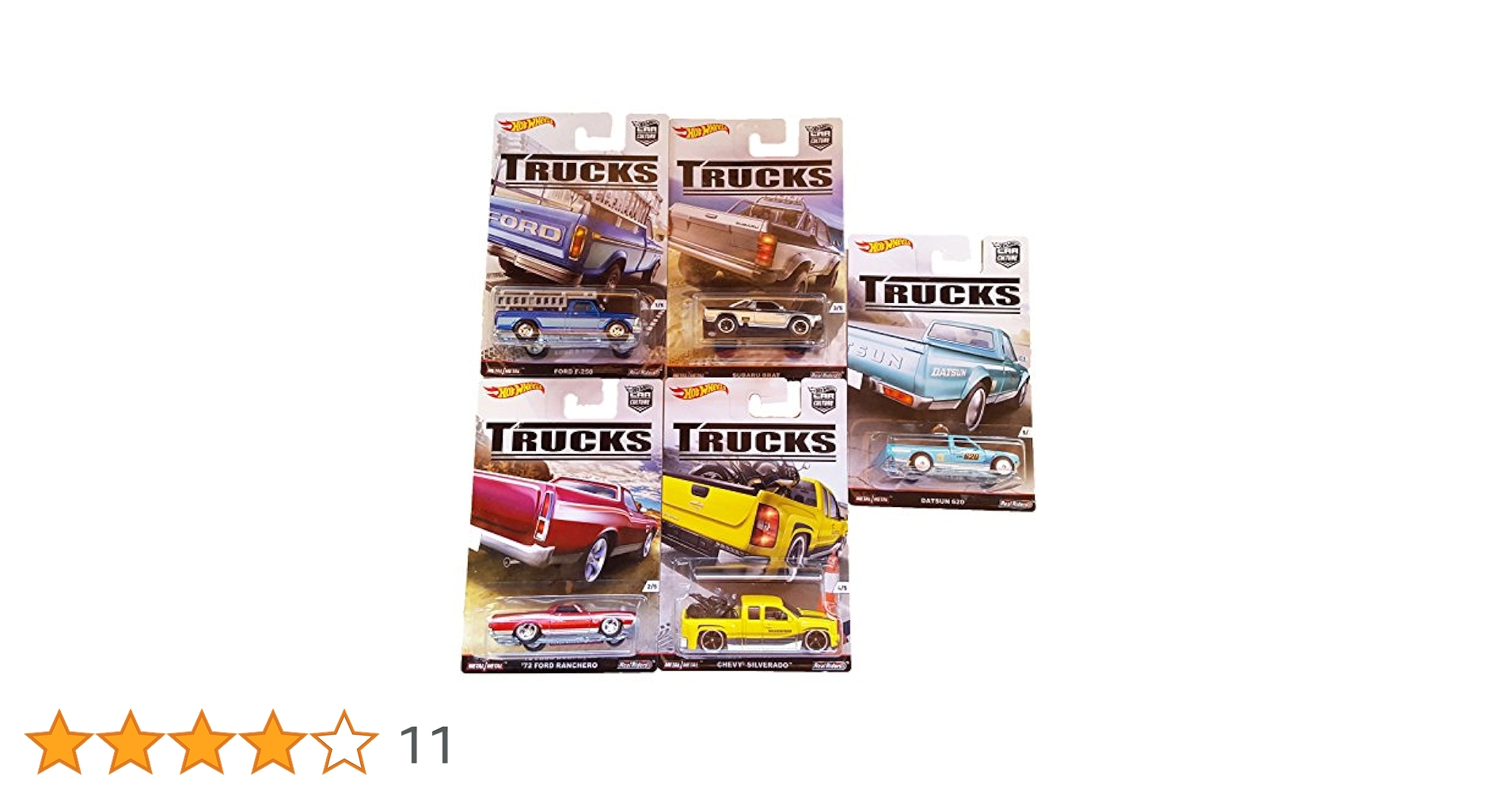 Amazon | Hot Wheels Car Culture Trucks Bundle Set of 5