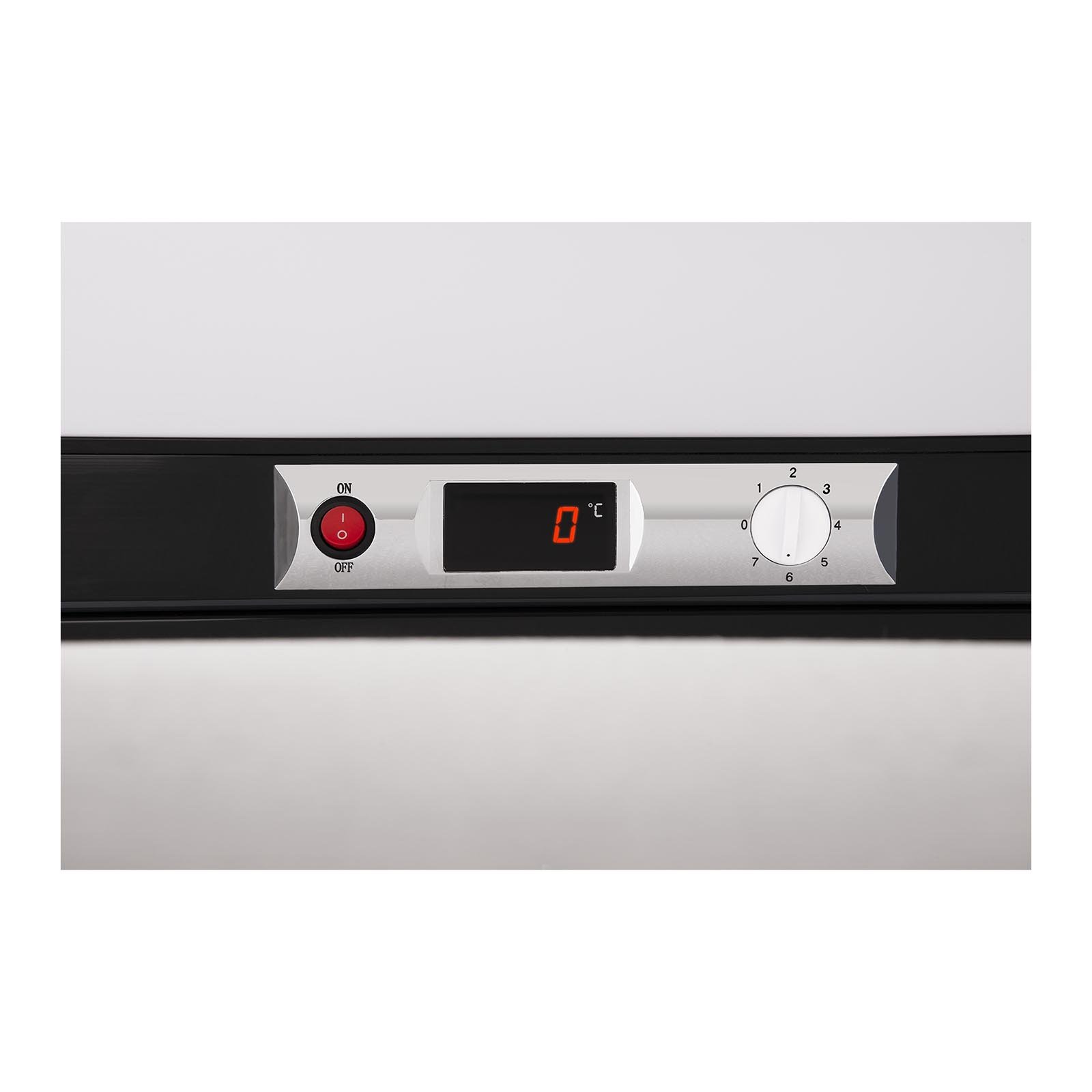 Royal Catering Nevera Expositora Para Bebidas RCGK-W278 (278 L, 210 W, 4 estantes, Puerta de cristal batiente con cerradura, Rango de temperatura 2–8 °C)