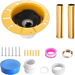 Freestanding Tub Drain Kit, Bathtub Drain Rough-in Kit with PVC Adapter and Brass Tail Pipes, Compatible with Freestanding Bathtub Drain, Floor Mounted Bathtub and Copper Bathtub