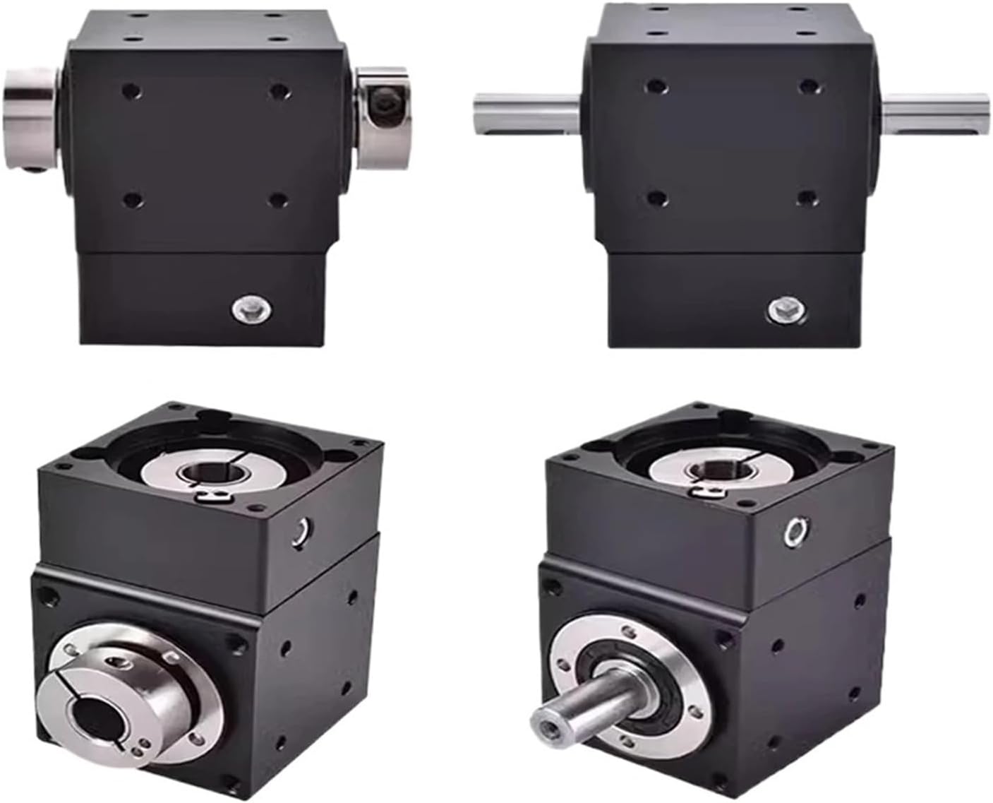 1pcs 90° Right Angle Steering Gear 7arcmin Precision Commutator Commutator Planetary Gearbox for 80 Servo Nema 34 86 Stepper Motor(Single hole-14 Input,3 to 1)