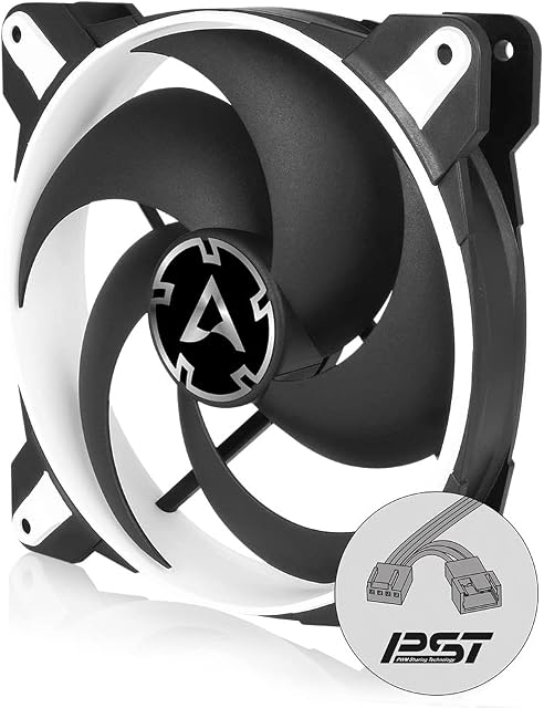 ARCTIC BioniX P140 - 140 mm Gaming Case Fan with PWM Sharing Technology (PST), Pressure-optimised, quiet motor, Computer, Fan Speed: 200-1950 RPM - White