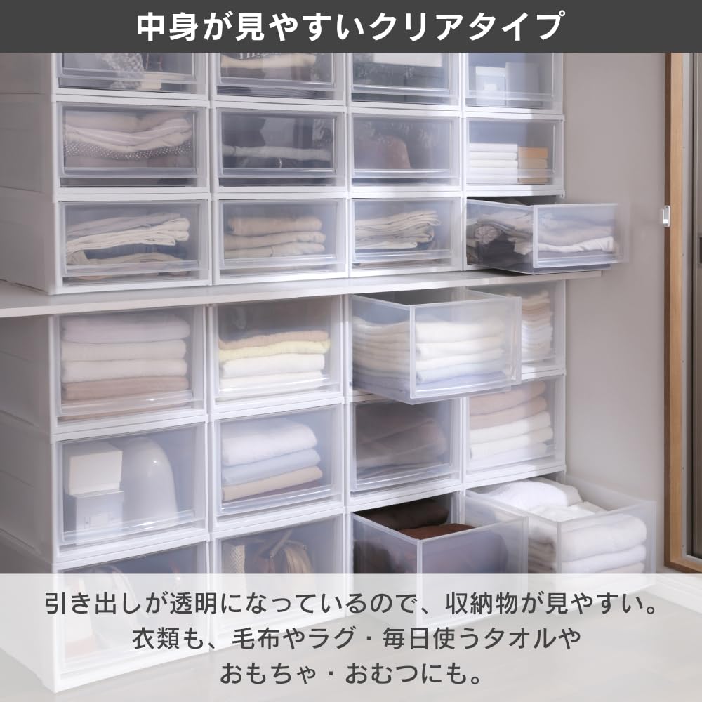 Amazon｜アイリスオーヤマ チェスト 収納ケース 衣類 3個セット 衣装