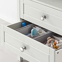 Vista 4 de Asidrama Paquete de 10 pomos de gabinete de cocina de níquel satinado cepillado para cajones de tocador, herrajes de zinc