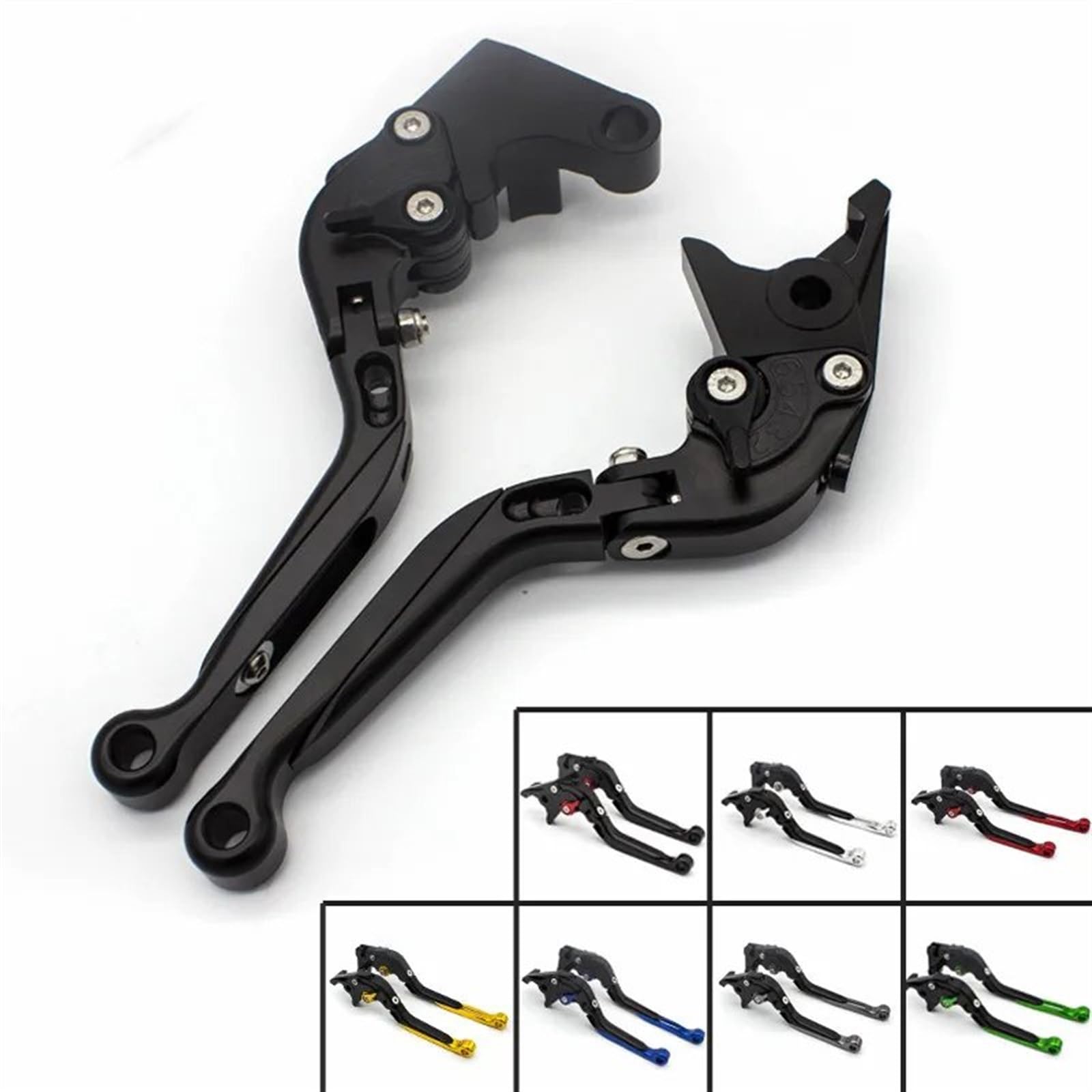 Leve Freno Frizione Per Keeway Per RKF 125 2019 2020 2021 2022 2023 Per RKF125 CNC Leva Freno Frizione Estensibile Pieghevole Per Moto MANIGLIE LEVE Leve Frizione Freno(All Black)