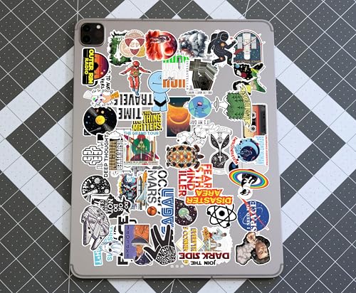 Image of WallDesign Space & Science Sticker Collection: 53 Laminated Stickers for Mobile, Laptop, Personalizing and Gifting! Durable, Hi-Quality Print for Astronomy Lovers-Self-Adhesive