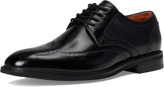 Amazon.com | Stacy Adams, Men, Bennett Wingtip Lace-Up, Black, 7