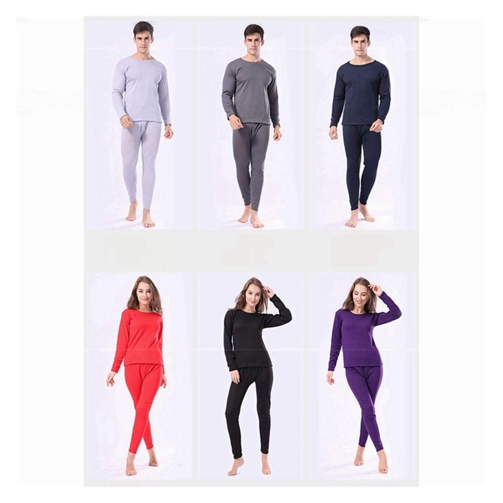 Inverno Velluto Spessore Intima Termica for Gli Uomini WomanWinter Caldo Layered Abbigliamento Pajamas Set Set Termica Cloth