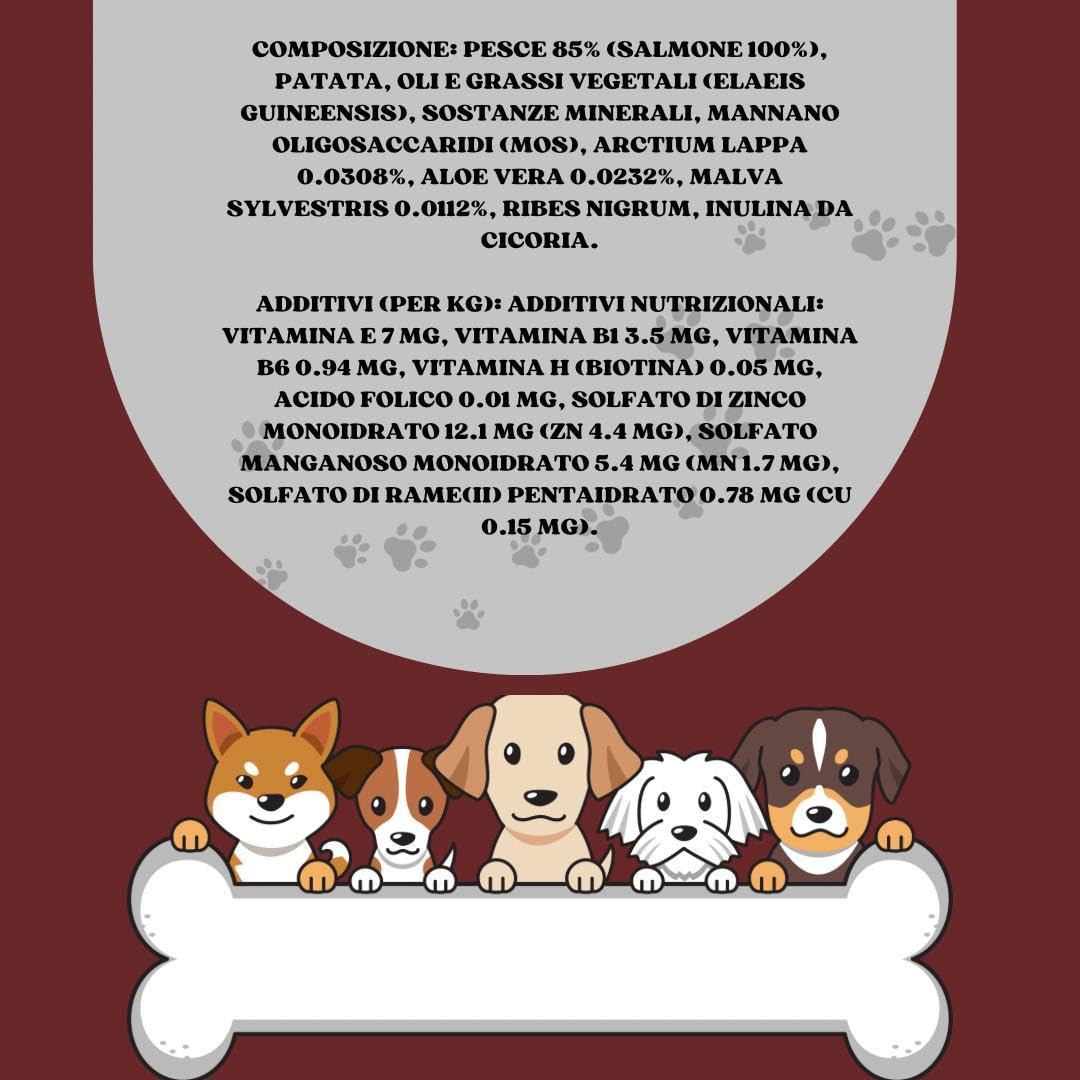 Forza 10 Umido Cane DERMO, alimento completo dietetico per cani adulti di tutte le taglie e razze ipoallergenico gusto PESCE, dermatologico, for dogs | 6 scatolette da 390 grammi l'una.
