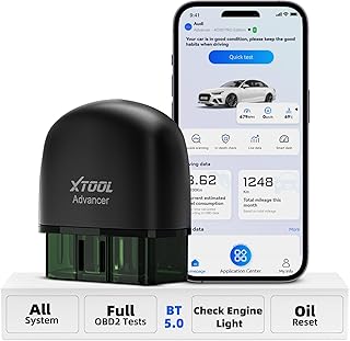 XTOOL Advancer AD20 Pro Wireless OBD2 Scanner Diagnostic Tool Fits for iPhone & Android, Enhanced Car Code Reader 2023, with All System Scan, Oil Reset, Turn Off CEL, Performance Test, Voltage Test