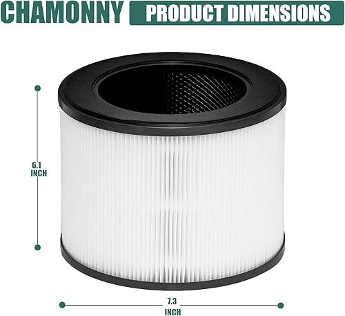 Miniatura 5 de MA-22 Filtro de repuesto True HEPA, compatible con purificador de aire MA Series MA-22, filtro HEPA 3 en 1 H13 y filtro de carbón activado, paquete