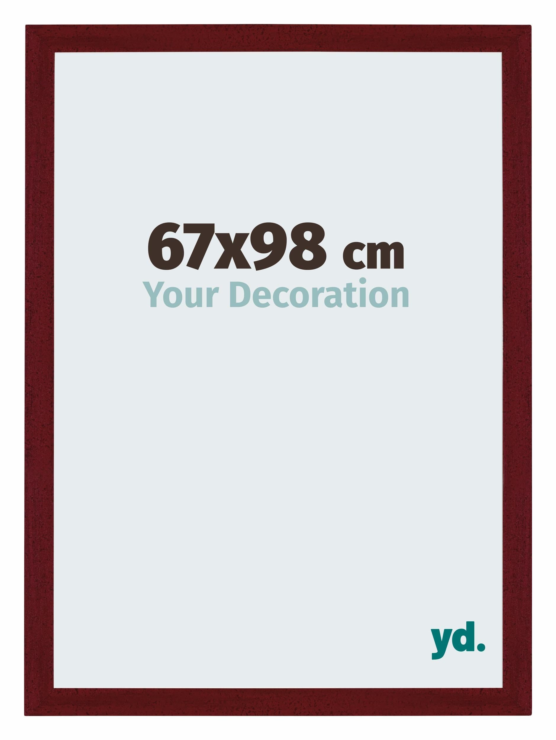 Your Decoration - Puzzle frame 67x98 - Wine Red Swept - Puzzle frame 1500-2000 Pieces - MDF Photoframe - Mura