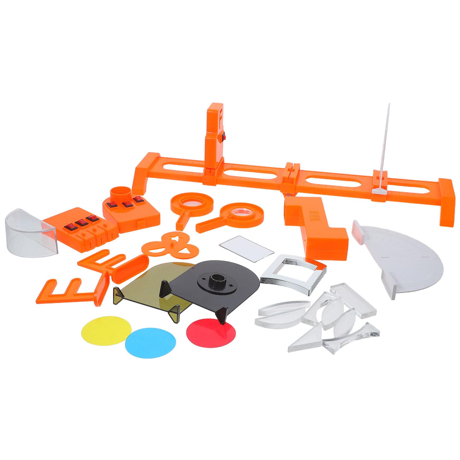 SOLUSTRE Kit per esperimenti di fisica, esperimenti di fisica ottica, piccolo foro imaging, lenti convesse, ABS, per studenti e classroom
