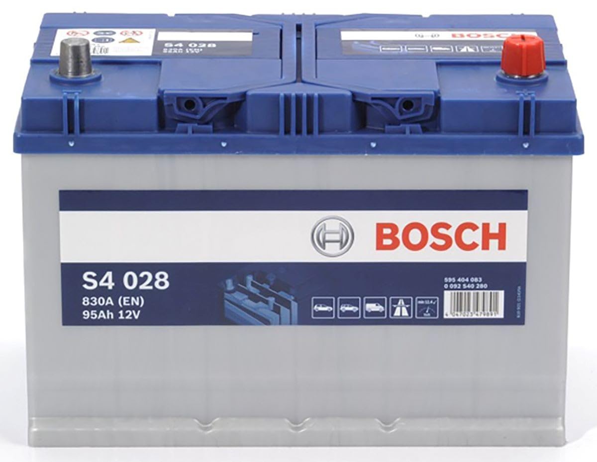 Bosch S4028 - Batterie Auto - 95A/h - 830A - Technologie Plomb-Acide - pour les Véhicules sans Système Start/Stop
