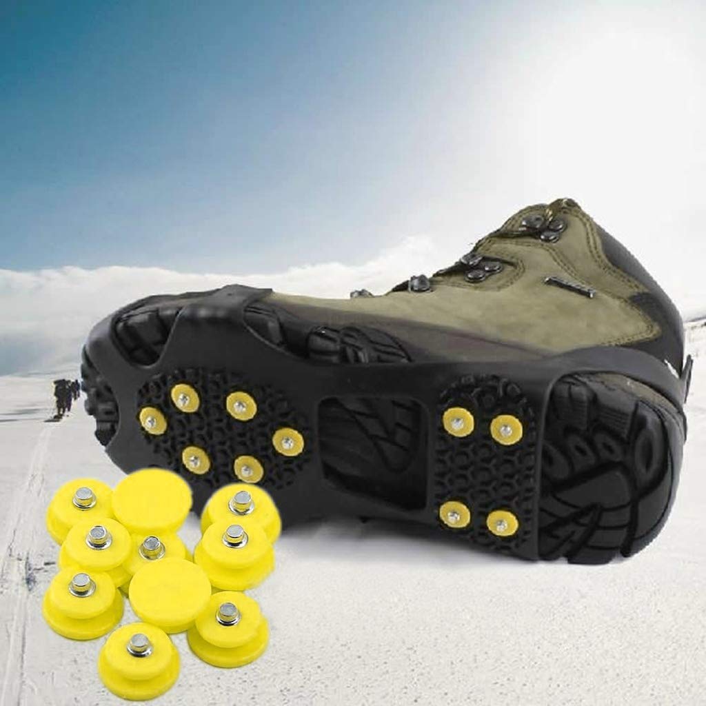 10pcs Teeth for Ice Snow Climbing Crampons Winter Outdoor Shoe Grippers