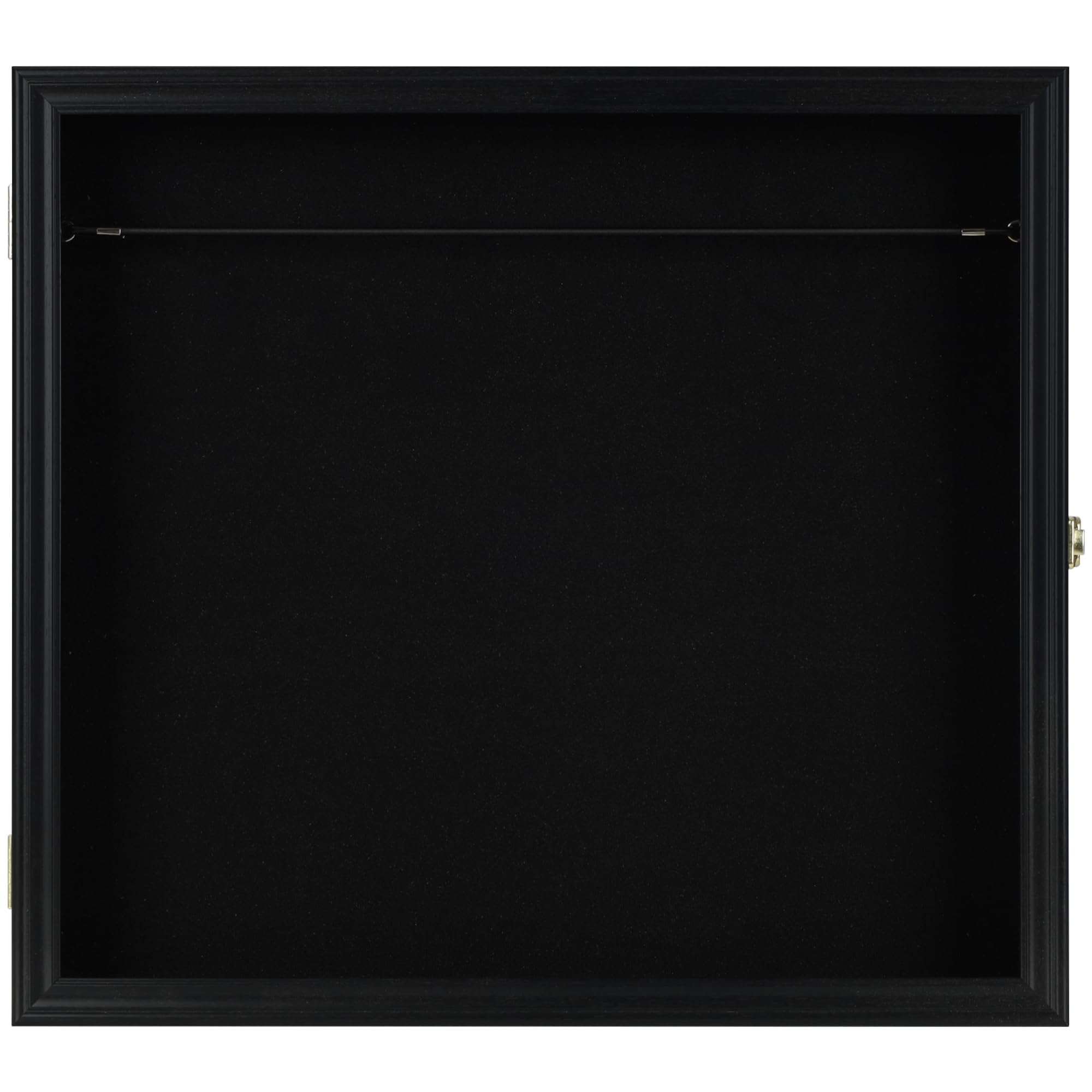 DisplayGifts 18" Souvneir Mini Baseball Bat Display Case Cabinet Holder Rack UV Protected Hold 16 Souvenir Bats Black Frame