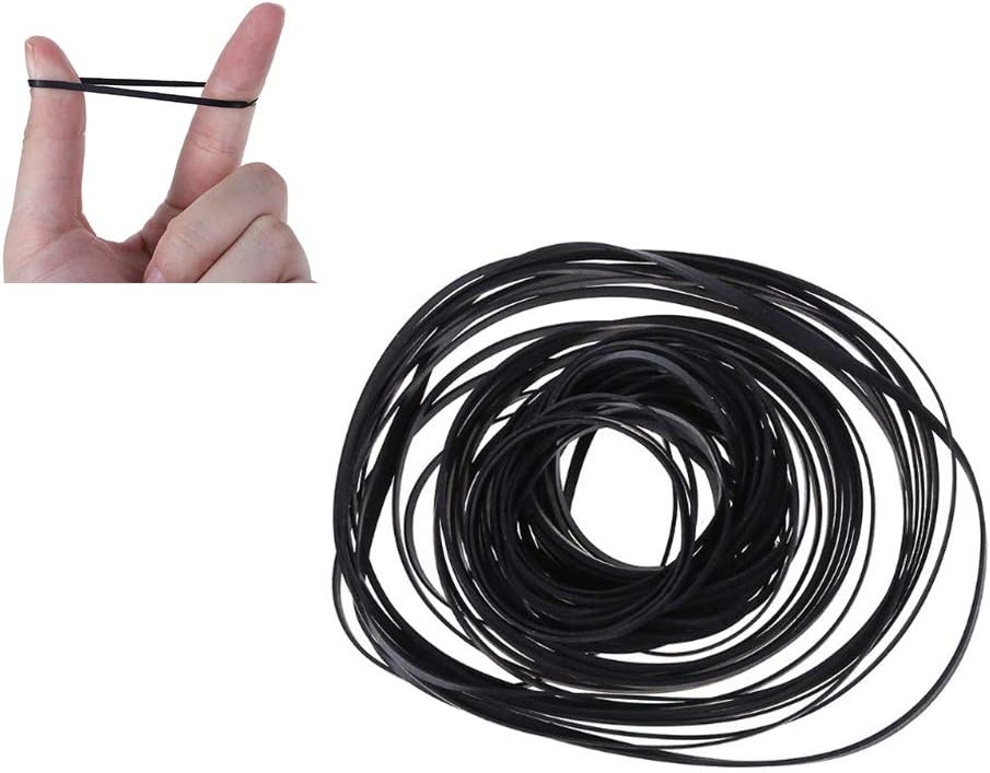 Cassette Tape Machine Recorder Rubber Belt Repair Maintenance Mix Flat Cassette Tape for Recorders CD-ROM Video Machines DVD Drive,50Pcs