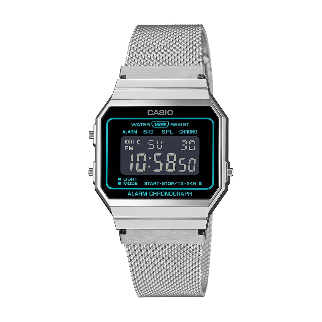 Casio Unisex Stainless Steel Digital Silver Dial Watch-A700Wems-1Bdf, Band Color-Silver (B0CLDMT4HM) Amazon Price History, Amazon Price Tracker