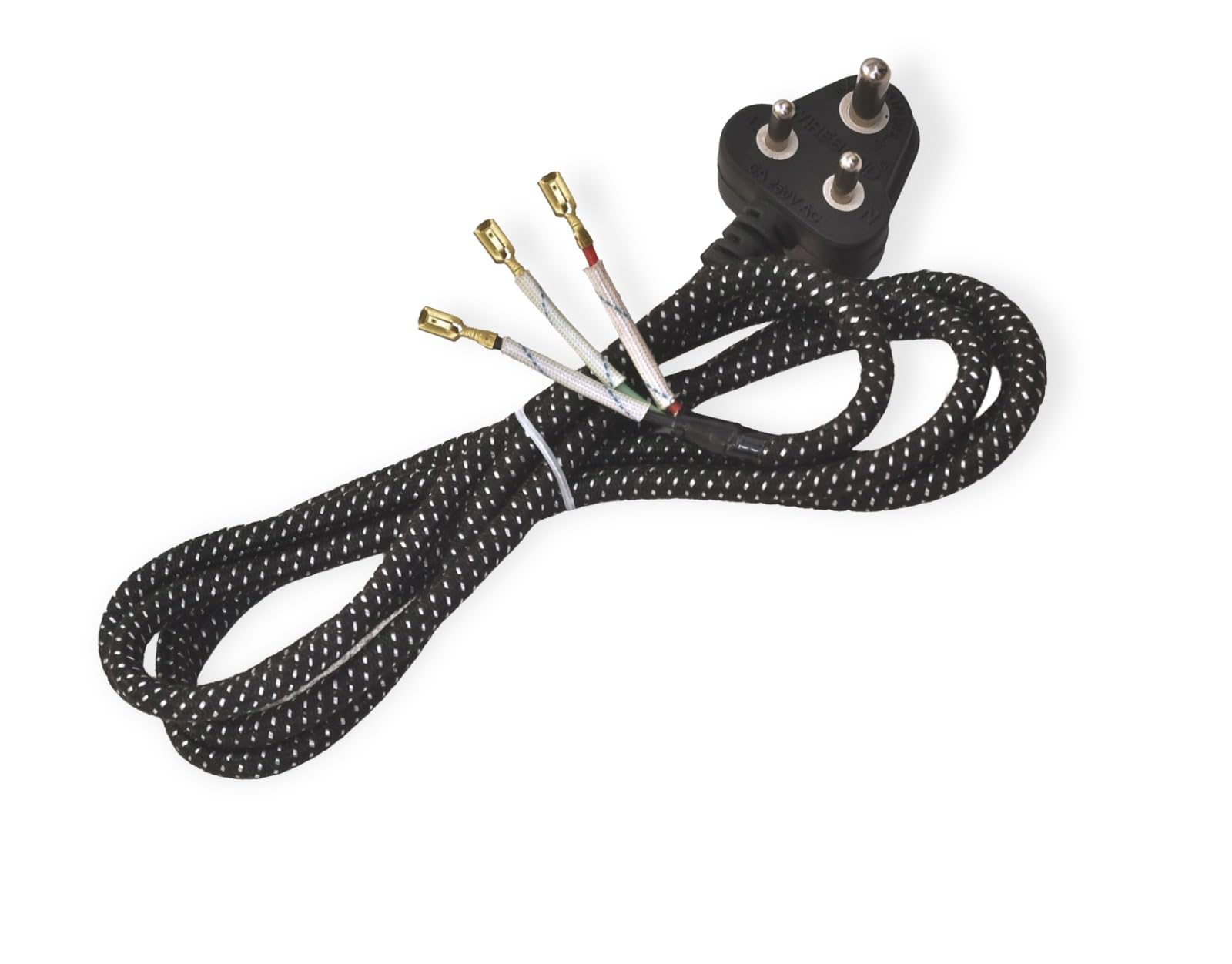 Multi Purpose Extension Power Cord | 3 Pin Top 6Amp | 40/60 can Bear The Load Upto 2000 watt | 100% Pure Copper Wire | Suitable for Iron Presses, Kitchen appliances, Power Tools (2.5M)