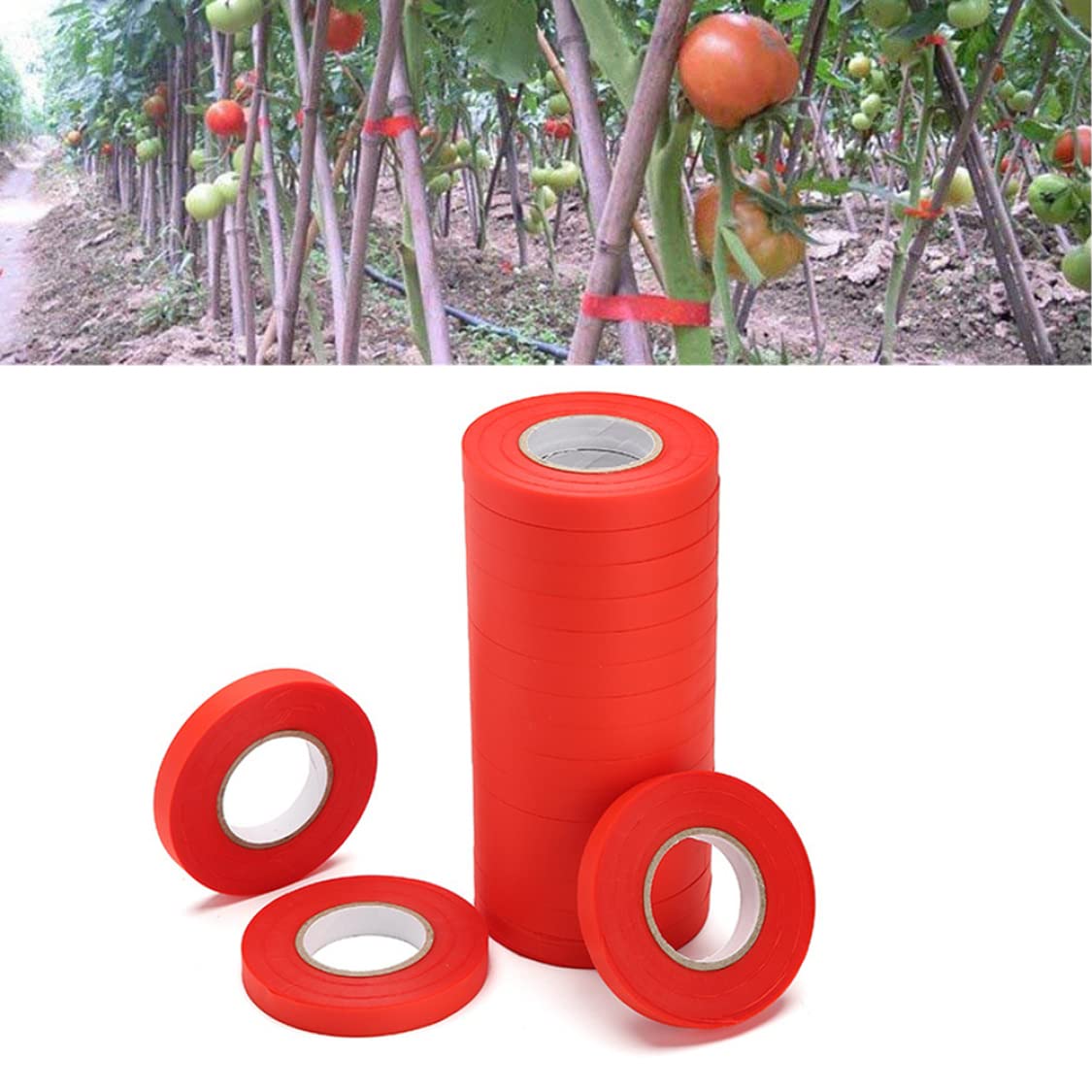 Cintas para máquinas de atar plantas Cintas para herramientas de jardinería Herramienta de embalaje de jardín para podar tallos de vegetales Azul 20PCS Cinta de reparación de plantas Cinta de injerto