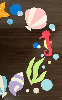 Amazon.co.jp: Summer Sea Seashell Coral Starfish July August