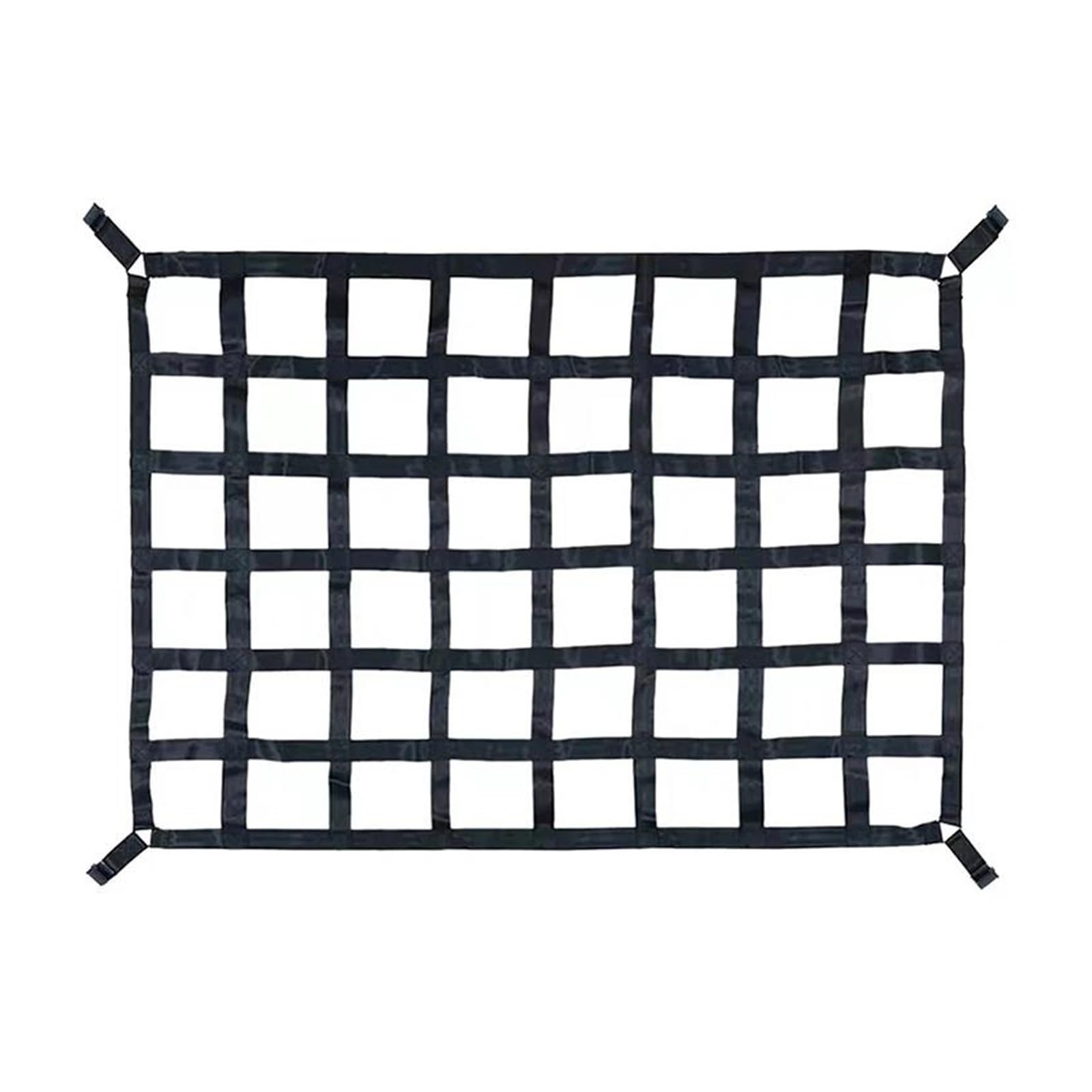 Auto Dachträger Dachgepäckträger 4 Feste Gürtel Auto Kofferraum Dach Net Mesh-Cargo-Net Schwere Cargo Net LKW Anhänger Müllcontainer Verlängern Mesh Abdeckungen Gepäck Netze Mit(Size:S)